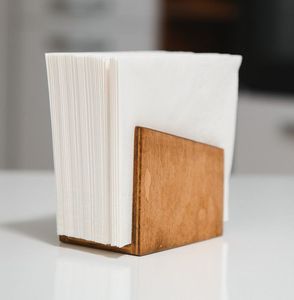 Wooden Napkin <b>Holder</b> Stylish Design <b>Tissue</b> Organizer For Dining Table <b>Kitchen</b> Home Restaurant Accessories - Product Image 3