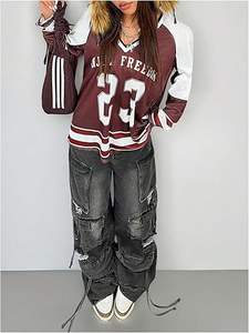 Camiseta de Fútbol de Malla Personalizada de Talla Grande, Manga Larga, Estilo Urbano, con Número Impreso, Unisex, Proveedor Mayorista OEM ODM - Product Image 2