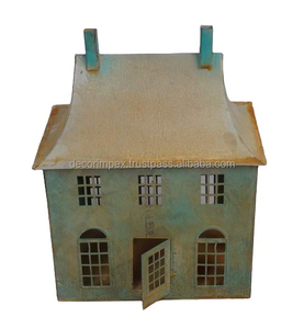 โต๊ะเหล็กเคลือบสีเขียวสำหรับตกแต่งบ้านของตกแต่งบ้านของขวัญคริสต์มาสบ้านบ้านห้องนั่งเล่นตกแต่งโต๊ะ - Product Image 1