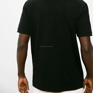 Polo de golf d'été pour homme, 100 % tissu tricoté de haute qualité, séchage rapide, décontracté, coupe ajustée, uni, grande taille, manches courtes - Product Image 2