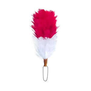 Banda de plumas de terciopelo azul teñida al por mayor con efecto de piel sintética |   Gorro Escocés con Plumas para Decoración del Hogar, Unisex, para las Cuatro Estaciones - Product Image 3
