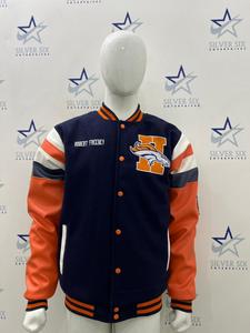 <b>Men's</b> High Street Style Varsity <b>Jackets</b> Wool Leather Sleeve Casual Custom Logo Sportswear College <b>Baseball</b> <b>Jacket</b> <b>For</b> <b>Men</b> - Product Image 1