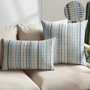 Cotton Woven Cushion <b>Cover</b> <b>Set</b> Custom Printed Outdoor Indoor Home Decor <b>Sofa</b> Pillow Case Wholesale OEM India Factory - Product Image 3