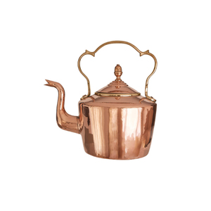 Dernière Bouilloire à Thé Chinoise en Acier Inoxydable avec Couvercle, Finition Bronze, Motif Lotus, Poignée Métallique, Faite à la Main, Écologique, Compatible Lave-Vaisselle, 1L - Product Image 2