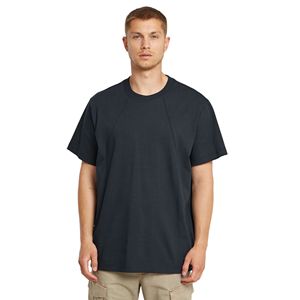 T-shirt en coton biologique à col rond, grande taille, personnalisable, surdimensionné, lourd, avec logo imprimé sur mesure pour hommes - Product Image 3