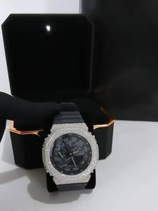 Reloj de Cuarzo de Lujo Hip Hop con Bisel y Carcasa con Incrustaciones de Diamantes Moissanite VVS, Pantalla Digital, Nuevo Modelo TTYY451 para Niños - Product Image 6