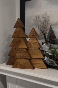 Décoration de table de Noël artisanale en bois, style pin miniature, traditionnelle, pour intérieur, artisanat artisanal en bois - Product Image 6