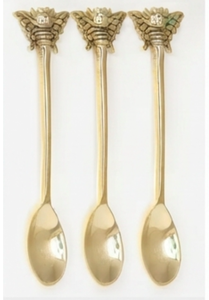 Cuillère en laiton au design abeille, élégante et unique, ustensile parfait pour la table à manger, les essentiels de cuisine et la collection de cadeaux - Product Image 3