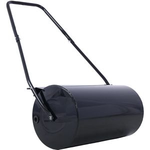 Rouleau de gazon en acier de 13 gallons pousser/remorquer derrière l'eau/rouleau de pelouse rempli de sable pour accessoires d'outils de jardin d'arrière-cour de jardin - Product Image 1