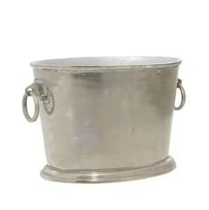 Dining Metal <b>Ice</b> Beverage Tub Stainless Steel Party <b>Cooler</b> Bucket Wine Beer Chiller Tub Party Use - Product Image 6