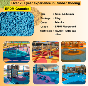 ผู้ผลิตเม็ดยาง EPDM จำหน่ายเม็ดยาง EPDM สำหรับสนามเด็กเล่นในร่มและกลางแจ้ง ขนาด 1-4 มม. ได้รับการรับรองมาตรฐาน REACH, PAHs, RoHS - Product Image 3