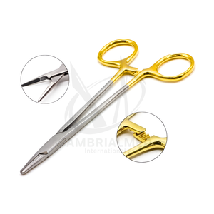 Precision Tungsten Carbide Stainless Steel Gold-Plated Handles Manual Mayo Hegar Needle Holder CE Surgical <b>Instruments</b> Basis - Product Image 1
