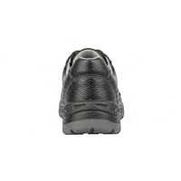 Chaussures de sécurité à bout en acier noir, bottes de travail en cuir véritable pour hommes, imperméables, respirantes, antidérapantes, chaussures industrielles antistatiques