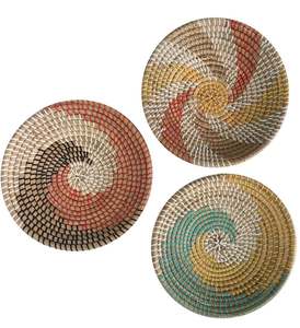 99 GOLD DATA Panier mural décoratif moderne en jonc de mer naturel, tressé à la main, taille personnalisée, écologique - Product Image 5
