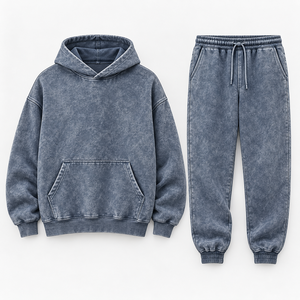 FEZCO INDUSTRIES Conjunto de 2 Piezas para Hombre, 100% Algodón, Invierno, Sudadera con Capucha, Cintura Elástica, Bolsillos Laterales de Forro Polar - Product Image 6