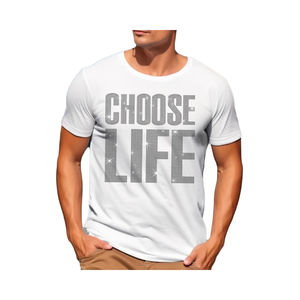 T-shirt Homme 100% Coton en Gros, Fabrication Personnalisée en Usine, 3D, 200 Grammes, Grandes Lettres, Style Formel, Design Personnalisé, Strass Diamant - Product Image 4