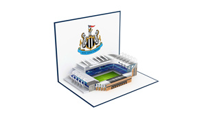 Tarjeta de Felicitación Pop-Up 3D del Estadio del Newcastle United, Impresión Digital, Papel con Barnizado Mate, Rectangular, para Regalo - Product Image 3