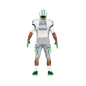 Custom Branding Football Uniform High-<b>Compression</b> Polyester Blend Retail Structure Fit Wholesale Direct - Product Image 5