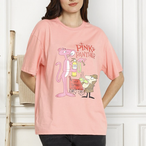 Camiseta de algodón de gran tamaño de alta calidad para mujer, estampado personalizado, diseño de hombro caído, estilo de calle, ajuste holgado para el verano - Product Image 5