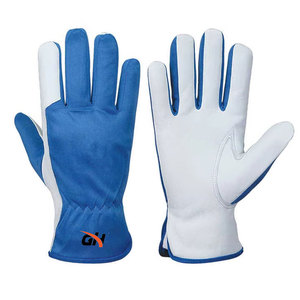 ถุงมือหนังนิรภัยสำหรับทำงาน พิมพ์โลโก้ได้ ราคาประหยัด ถุงมือหนังสำหรับผู้ชายเพื่อความปลอดภัยของมือ - Product Image 1