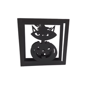 Cuenco de Telaraña con Asas Metálicas a Precio Razonable, Decoración de Halloween para Interiores, Hecho a Mano, Acabado Negro - Product Image 4