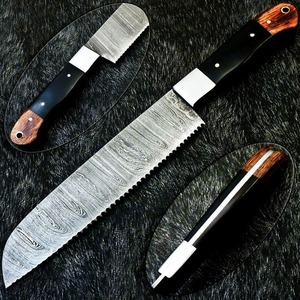 Cuchillo de chef de acero de Damasco, mango de madera Pakka, cuchillo de lujo hecho a mano, cuchillo de cocina artesanal, cuchillo de Damasco de lujo personalizado - Product Image 1