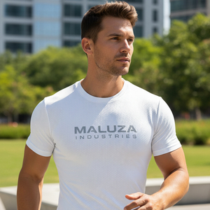 Camiseta de Compresión de Marca Privada, Transpirable, Ajustada, para Gimnasio, Crossfit, Entrenamiento, Deportiva, Duradera, Ajustada al Cuerpo - Product Image 6