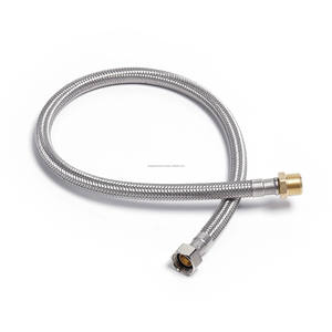 Tuyau tressé en acier inoxydable au design moderne, pression maximale de 125 PSI, garantie de 5 ans pour une utilisation en salle de bain et en cuisine, origine indienne, plomberie - Product Image 2