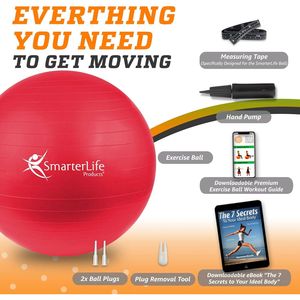 Palla da Ginnastica per Gravidanza, Fitness e Stabilità, Allenamento Core, Palla Yoga per Fisioterapia - per Equilibrio e Allenamento - Product Image 3