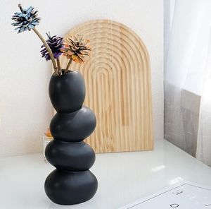 Antique Finish Metal Flower <b>Vase</b> Vintage Home Decor Table Centerpiece Elegant Durable Stylish Decorative Accent Gift - Product Image 1