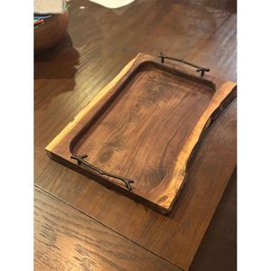 Bandejas de Servir de Madera Ecológicas Hechas a Mano de Lujo, Suministros para Restaurantes, Decorativas con Asas para Comida, Desechables, Naturales, al por Mayor - Product Image 5