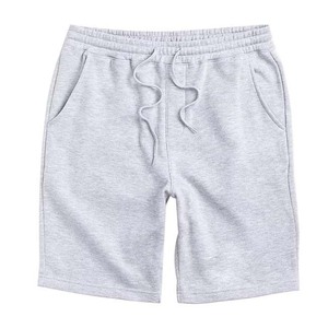 Pantalones Cortos Bermuda de Algodón Gris Claro para Hombre, Cintura con Cordón, Bolsillos Casuales, Talle Medio, Tejido de Punto Transpirable - Product Image 6