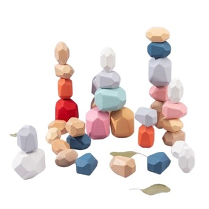 Cheap Price Montessori Stacking Sensory Rock Stacking Toys/<b>Wooden</b> Balance Stones Kids <b>Building</b> <b>Blocks</b> Sets Best Educational Toy - Product Image 6