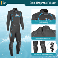 Combinaison de plongée en néoprène AROPEC 3 mm pour homme, combinaison de plongée sur mesure OEM ODM, fermeture éclair dorsale, combinaison intégrale pour le surf et la plongée avec tuba