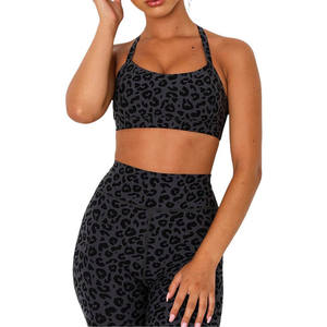 Conjunto Deportivo de Yoga de Alta Calidad para Mujer, 2 Piezas, Top Corto y Sujetador Deportivo, Transpirable, Ecológico, Tela de Spandex/Nylon para Gimnasio y Fitness - Product Image 2