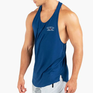 Quick Dry Fitness Clothing <b>Men</b> <b>Singlets</b> Cotton Blend High Quality Wholesale Top Selling Workout Gym Wear - Product Image 5