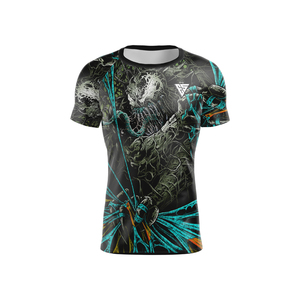Wholesale Custom Logo Breathable Short Jiu Jitsu Rashguards-Direct Injection <b>Heat</b>-Transfer Printed Sportswear-Design Your Own - Product Image 3