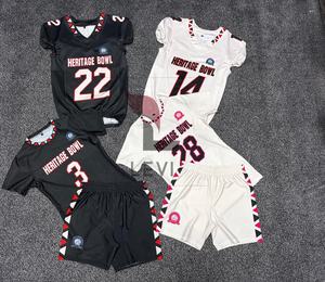 Uniformes de Fútbol Americano al por Mayor de Alta Calidad, 100% Poliéster, Conjuntos de Fútbol Americano Universitario de Manga Corta, Cómodos y Elegantes - Product Image 3