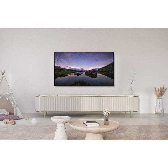 65 Inch 4K Ultra HD 120Hz Mini LED Smart TV with for Interface NTSC Black Cabinet-Home Cinema Entertainment