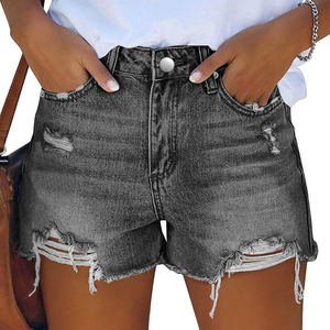 Shorts de Mezclilla para Mujer, de Alta Calidad, con Logotipo Personalizado, Ligeros, Estilo Y2K, Casuales, Ajustados, Sexys, de Verano, Precio Económico, OEM - Product Image 1