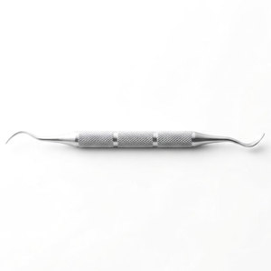 Curettes chirurgicales dentaires manuelles en acier inoxydable, instruments de soins parodontaux de précision, chirurgie buccale, nettoyage, réutilisables, ergonomiques - Product Image 1