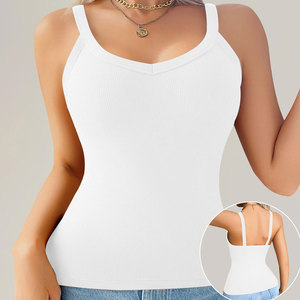 Factory Direct Sales Women's Breathable Tank <b>Top</b> with Front Logo-High Quality for Gym Exercise Fitness - Product Image 1