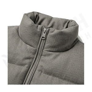 Quilted Jacket Women Winter Stand Collar Full Sleeve Polyester Filling Solid Color Zipper Closure Regular Length - Product Image 4