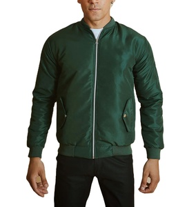Veste de vol d'hiver avec logo personnalisé OEM pour hommes meilleur design de col montant grande rue broderie personnalisée appliques nouveau bombardier en tissu - Product Image 1