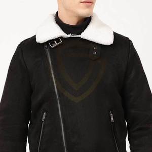 Wholesale Men's <b>Suede</b> Leather Fashion <b>Jacket</b> Custom Colors Latest Design Fur Collar Winter <b>Suede</b> Leather <b>Jacket</b> - Product Image 6