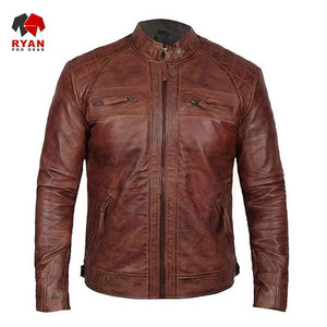 Custom Designs Leather <b>Jackets</b> For <b>Mens</b> Solid Colours Custom Logos Plus Sizes Breathable <b>Jackets</b> From Ryan Pro Gear - Product Image 4
