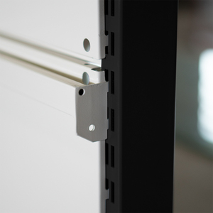 Étagères de supermarché métalliques perforées à revêtement poudré, légères, à usage unique - Acceptation OEM - Product Image 4