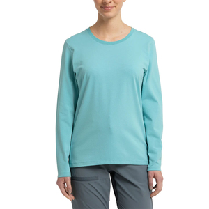 เสื้อยืดวินเทจแขนยาวสำหรับผู้หญิงเสื้อยืดระบายอากาศทรงเข้ารูปพิมพ์โลโก้ได้ตามต้องการ - Product Image 1