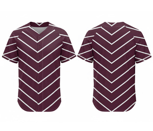Chemise de baseball personnalisée – Tissu en polyester doux pour sublimation |   Kit de baseball d'équipe avec logo et numéros personnalisés |   Polyester respirant - Product Image 2