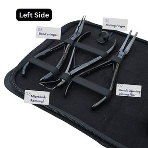 Kit d'outils multifonctions pour extensions capillaires, comprenant un dissolvant de micro-perles, une pince à sertir les perles, un outil de séparation des mèches et un mini-ciseaux - Product Image 4